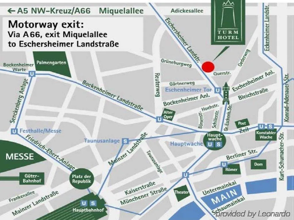 Turm Hotel Frankfurt am Main 4*,